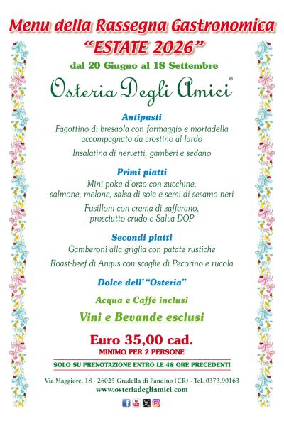 Rassegna Gastr. Estate 2026